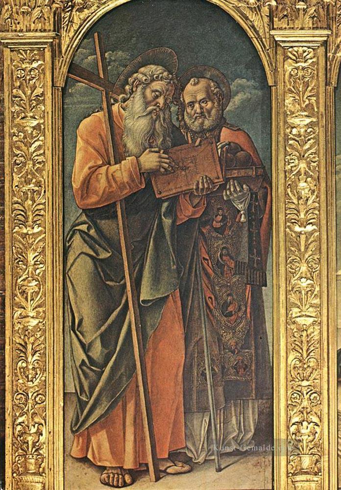 Sts Andrew und Nikolaus von Bari Bartolomeo Vivarini Ölgemälde